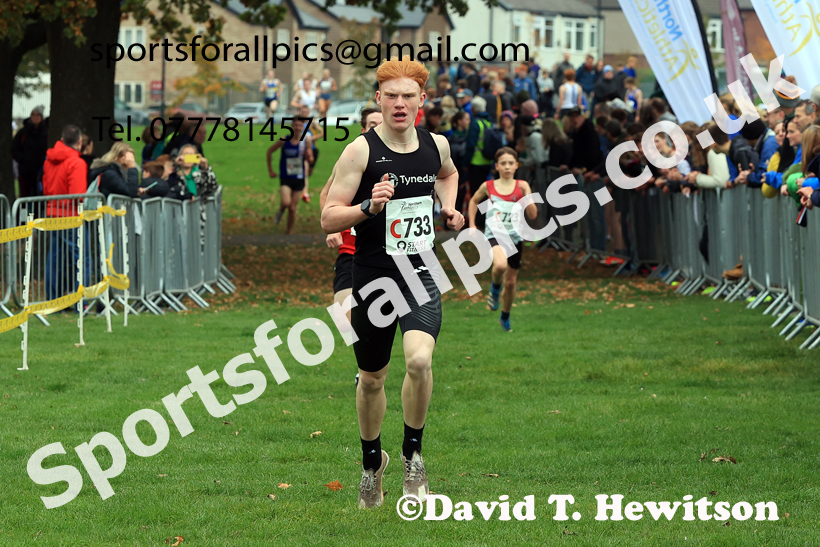 Mens Under-17s relay, 2025 Northern Cross Country Relays, Graves Park, Sheffield. Photo: David T. Hewitson/Sports for All Pics